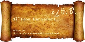 Álmos Bernadett névjegykártya